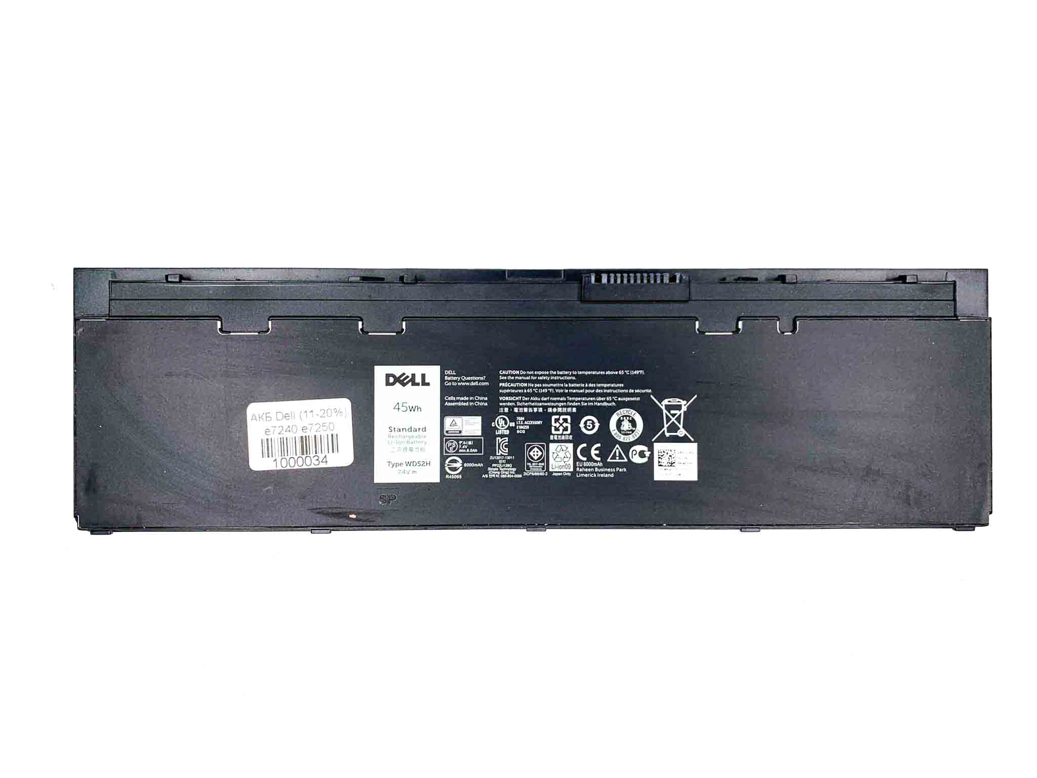 Батарея для ноутбука Dell WD52H знос 11-20%