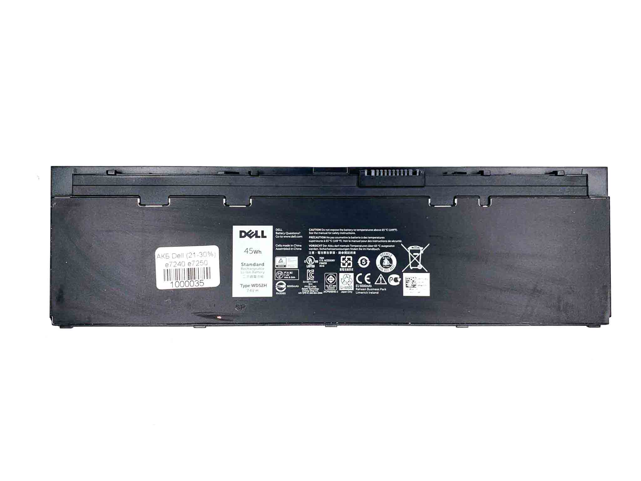 Батарея для ноутбука Dell WD52H знос 21-30%