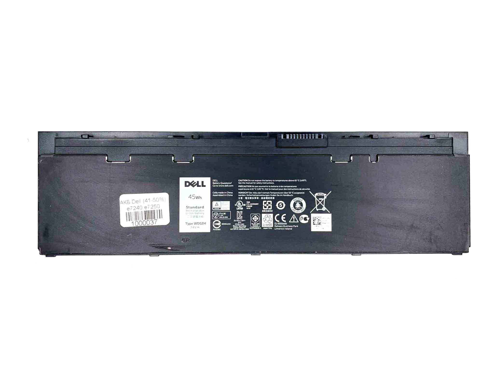 Батарея для ноутбука Dell WD52H знос 41-50%