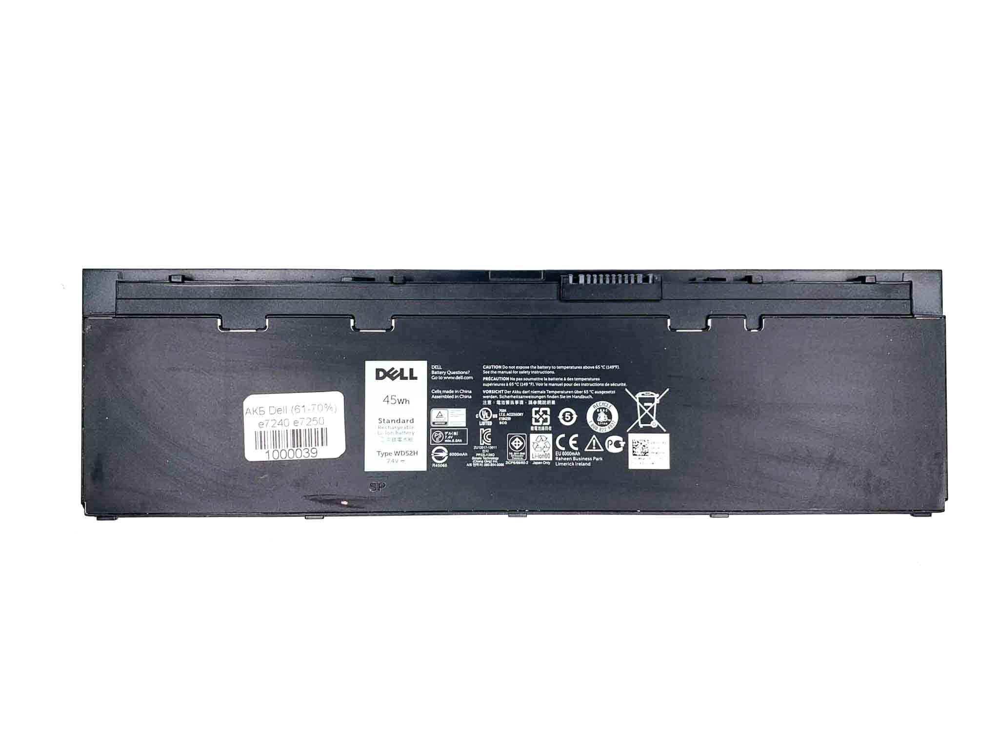 Батарея для ноутбука Dell WD52H знос 61-70%