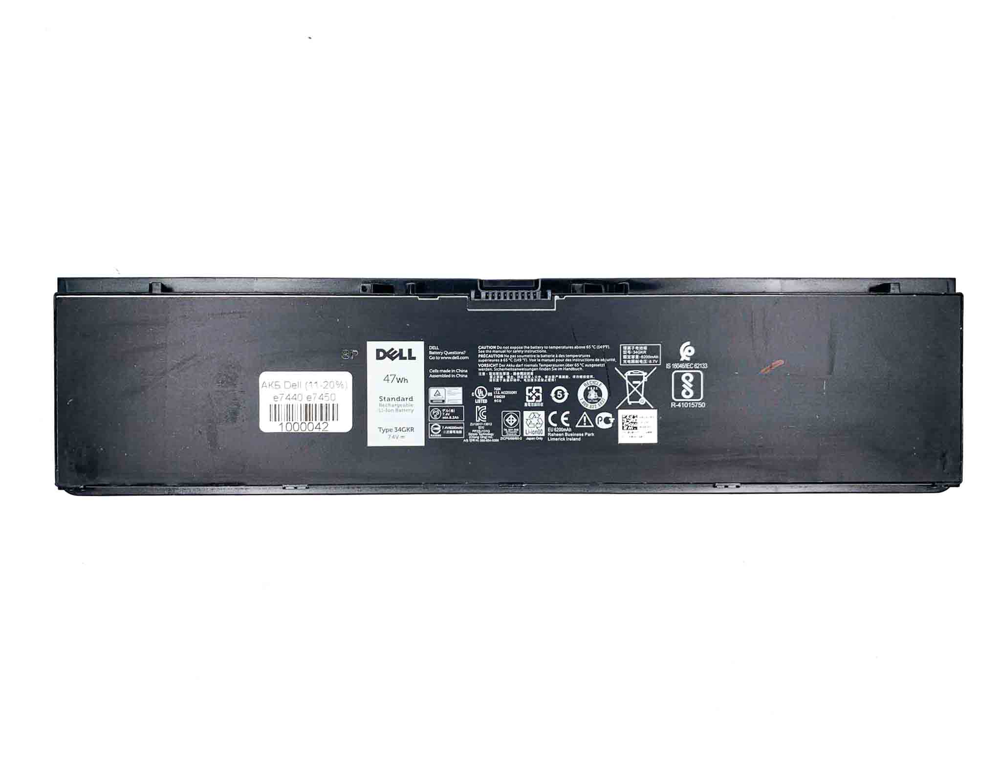 Батарея для ноутбука Dell 34GKR знос 11-20%