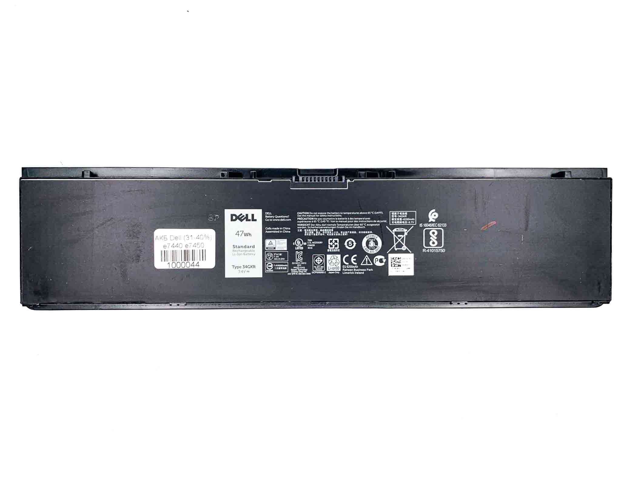 Батарея для ноутбука Dell 34GKR знос 31-40%