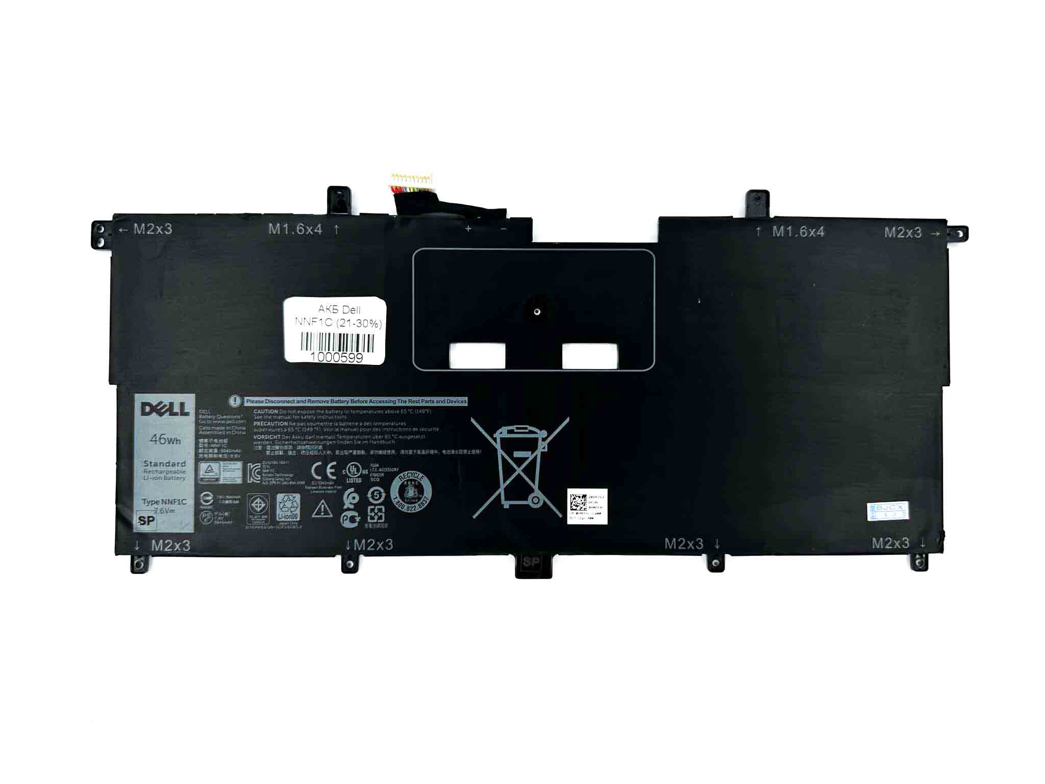 Батарея для ноутбука Dell NNF1C знос 21-30%