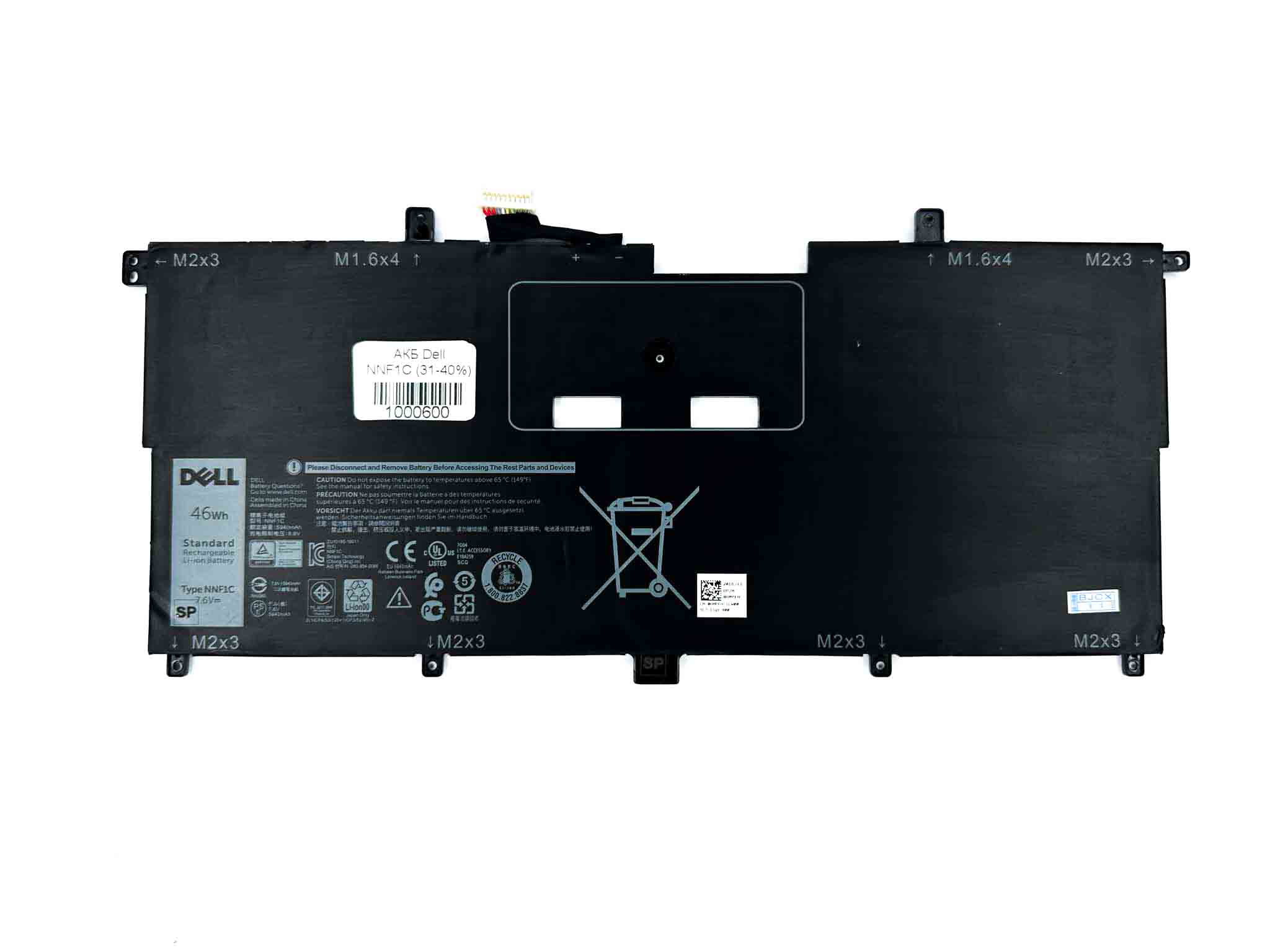 Батарея для ноутбука Dell NNF1C знос 31-40%