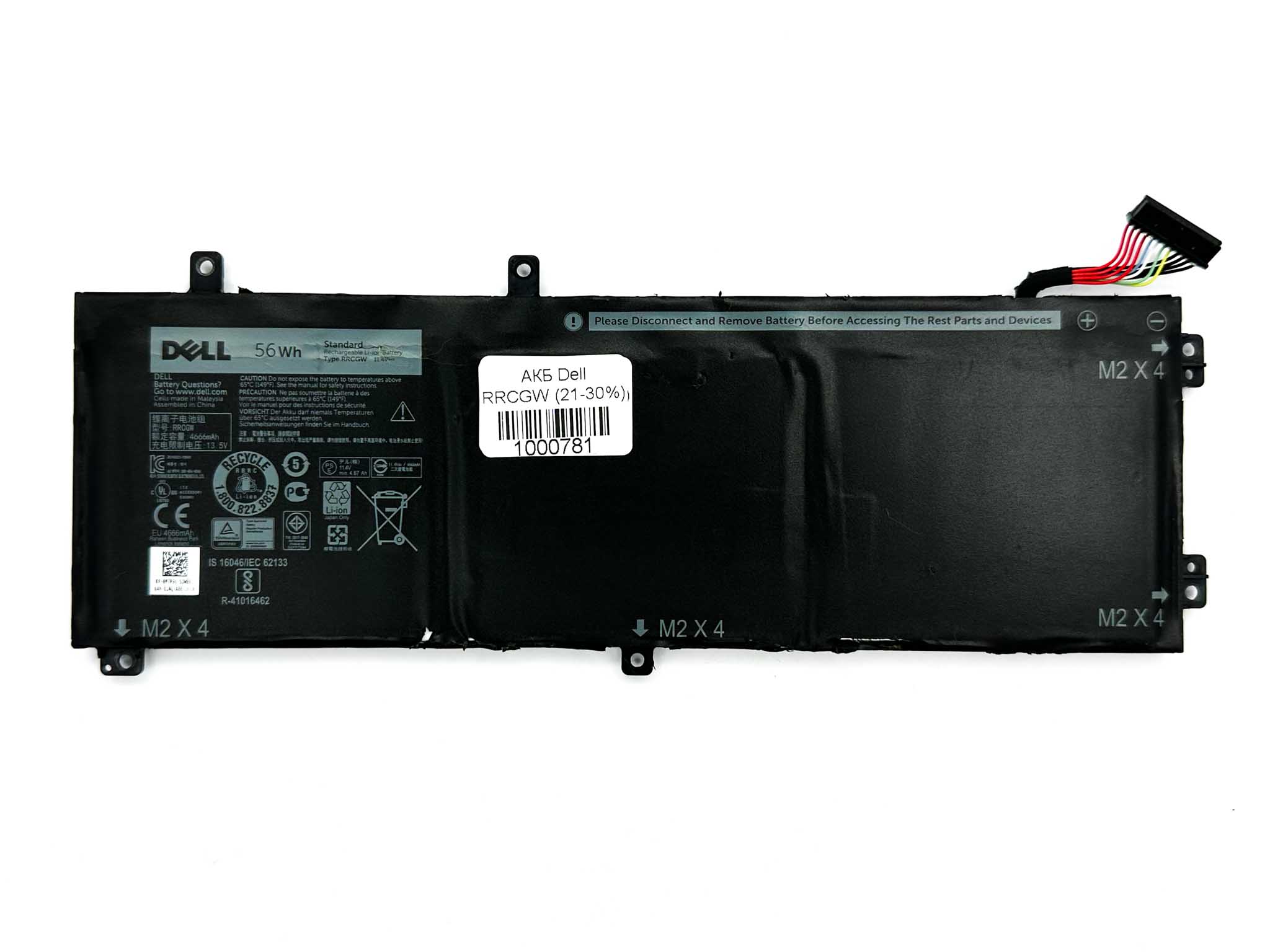 Батарея для ноутбука Dell RRCGW знос 21-30%