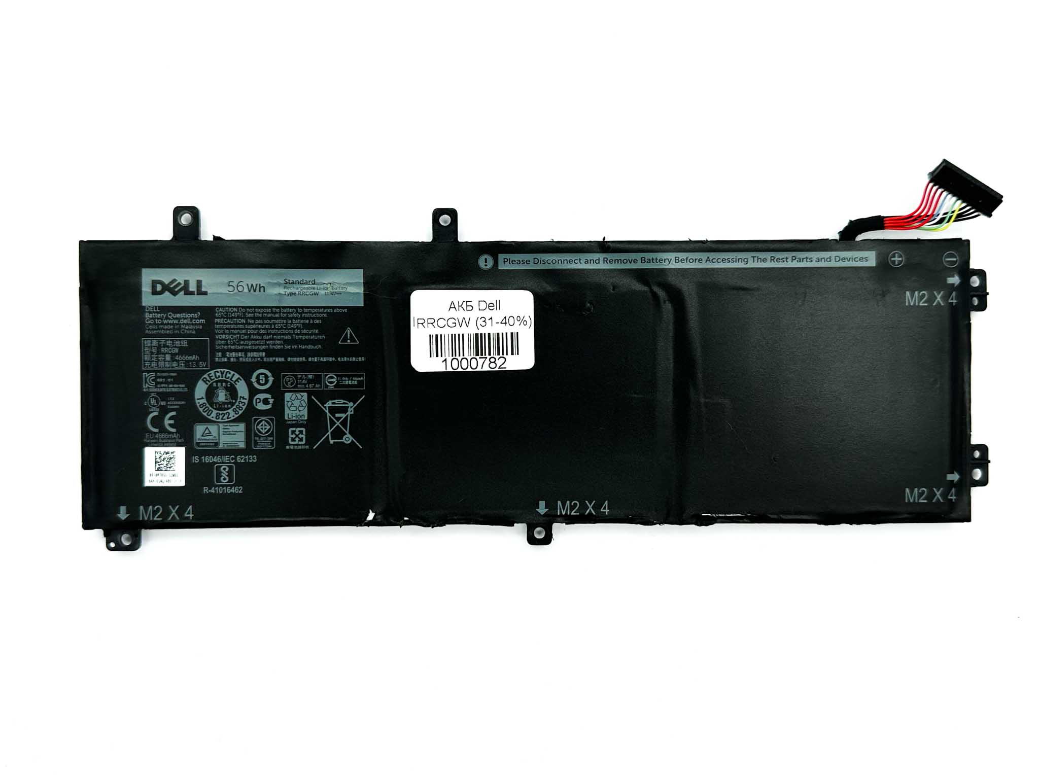 Батарея для ноутбука Dell RRCGW знос 31-40%