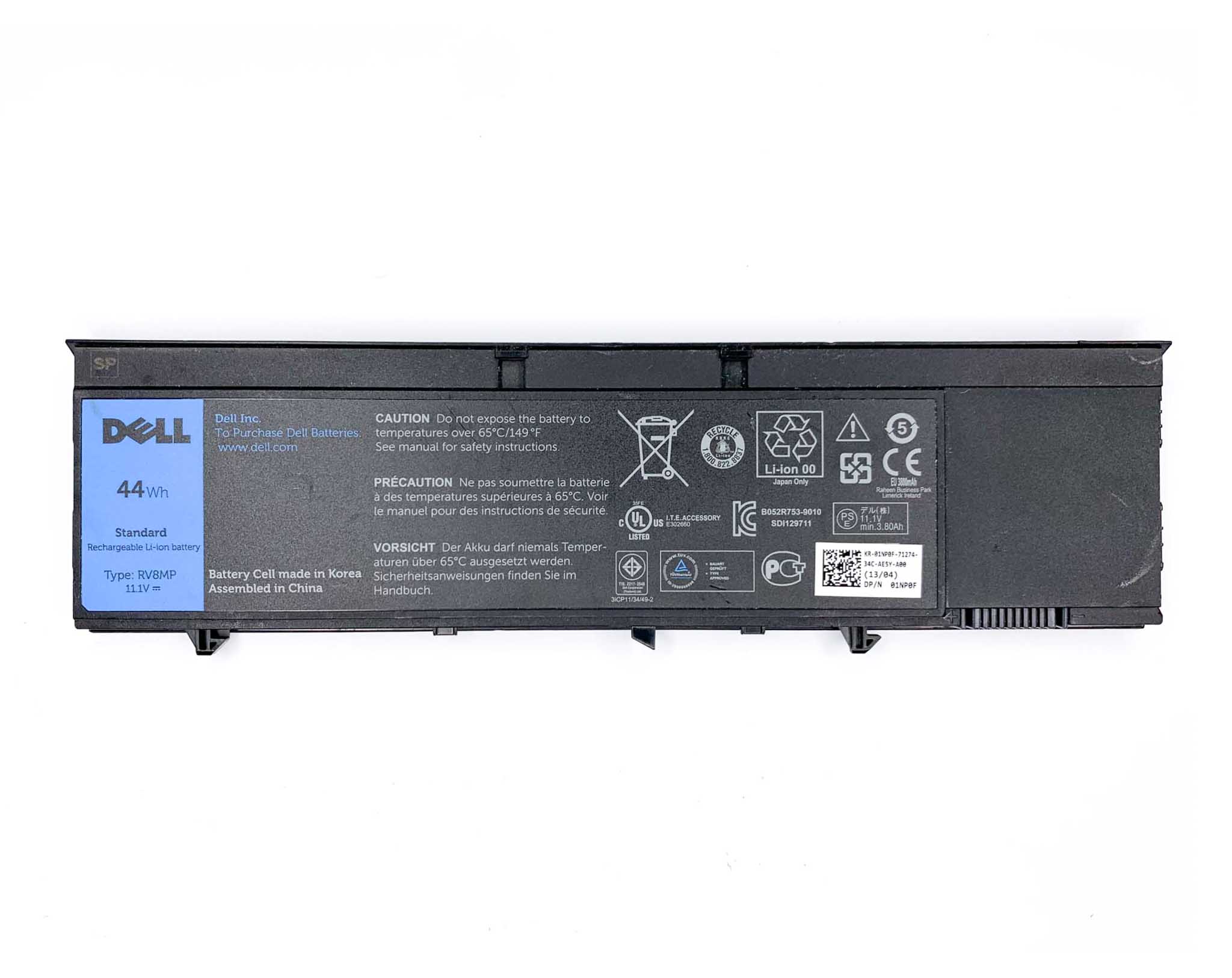 Батарея для ноутбука Dell RV8MP знос 21-30%