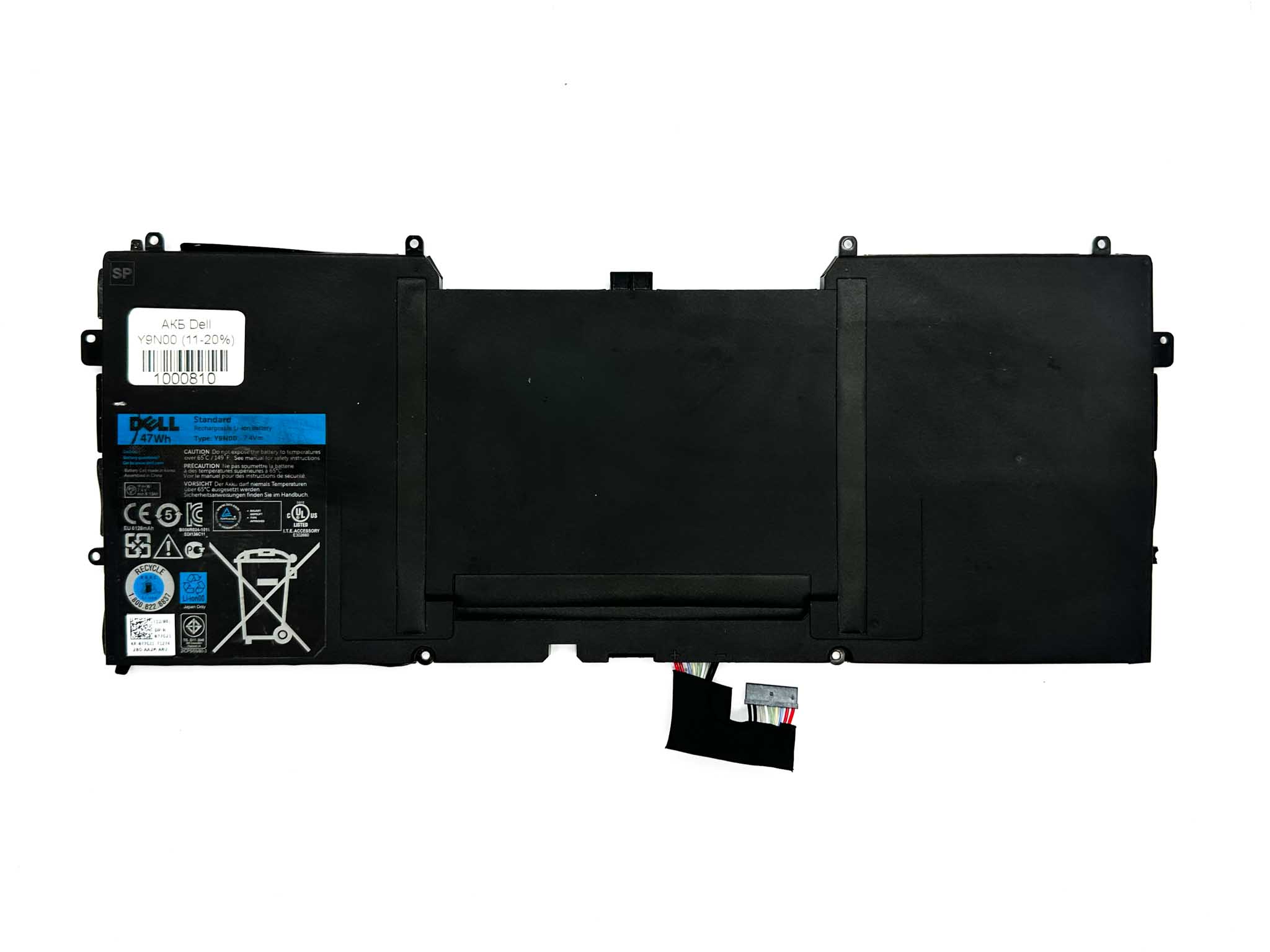 Батарея для ноутбука Dell Y9N00 знос 11-20%