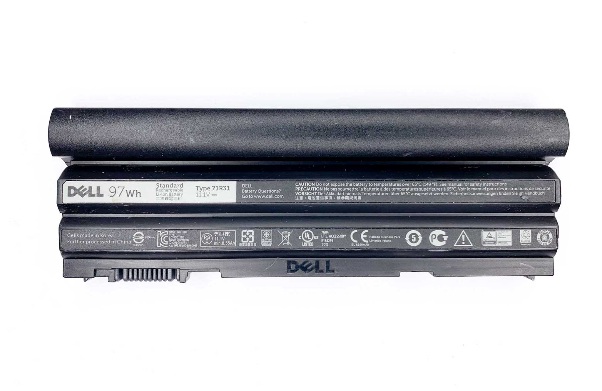 Батарея для ноутбука Dell 71R31 усилена 97wh знос 11-20%