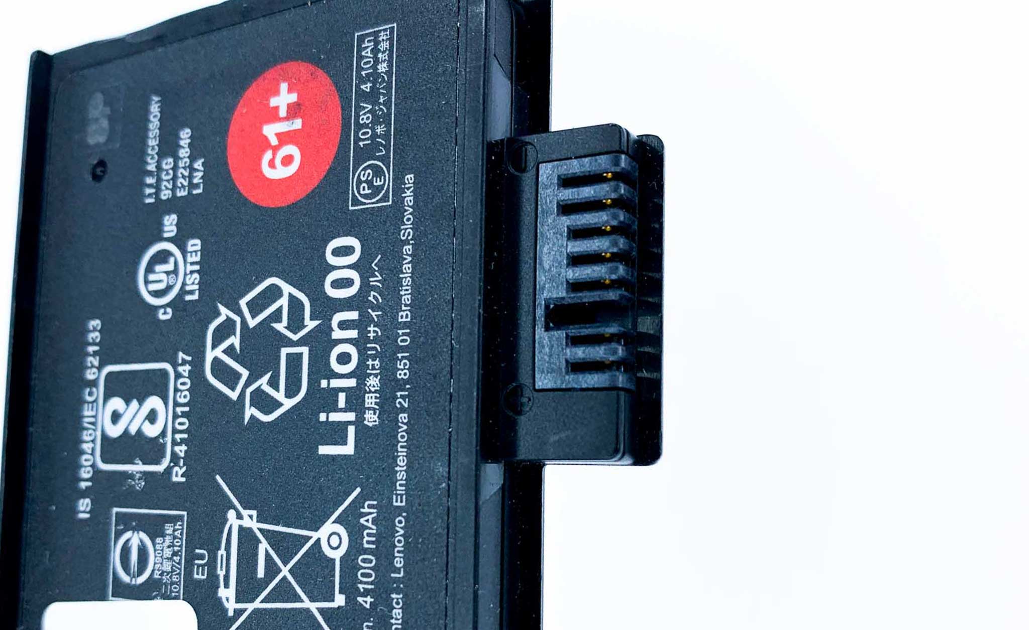 Батарея для ноутбука Lenovo 61+ знос 41-50%