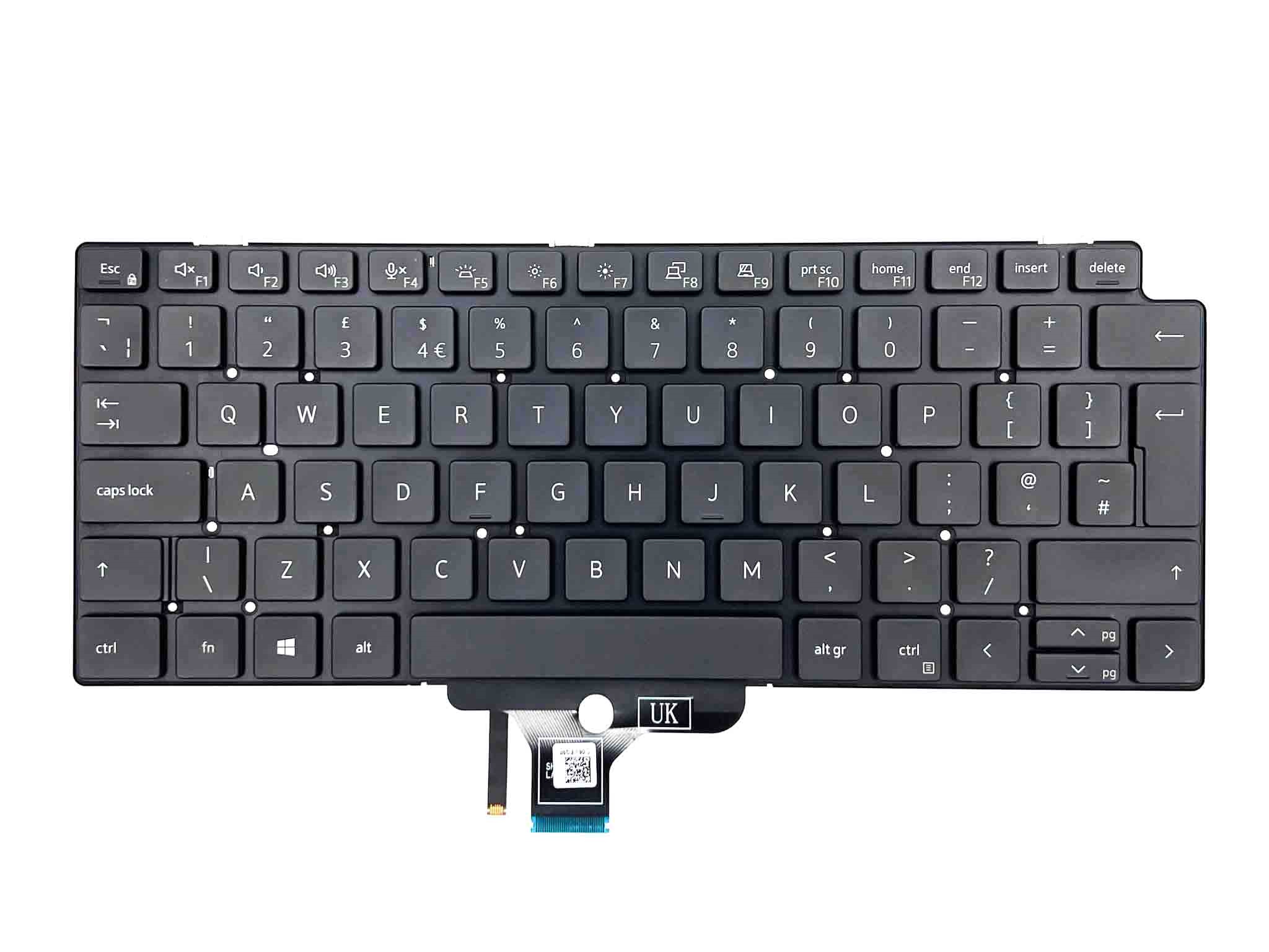 Клавіатура для ноутбука Dell Latitude 7310 / 7310 2 in 1 (з підсвіткою) black