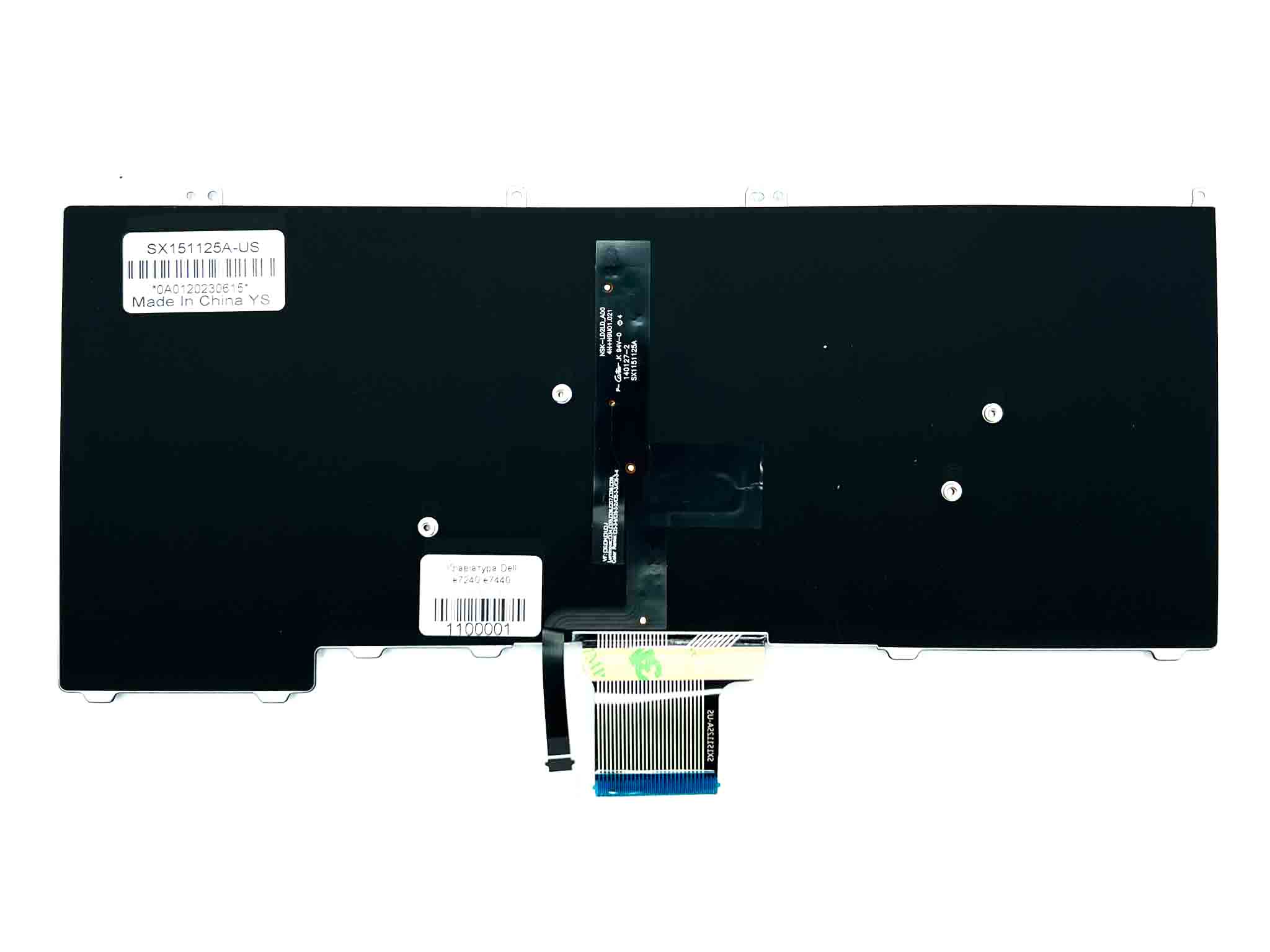 Клавіатура для ноутбука Dell Latitude E7240 E7440 (з підсвіткою)
