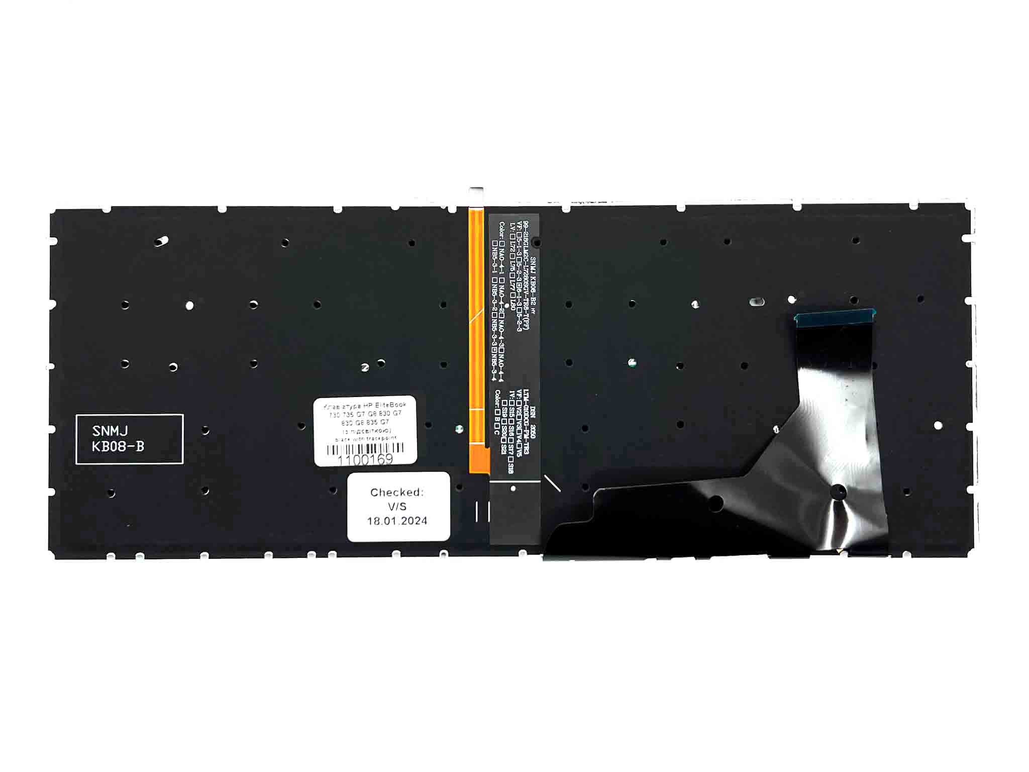 Клавіатура для ноутбука HP Elitebook 730 735 G7 G8 830 G7 830 G8 835 G7 series (з підсвіткою) black