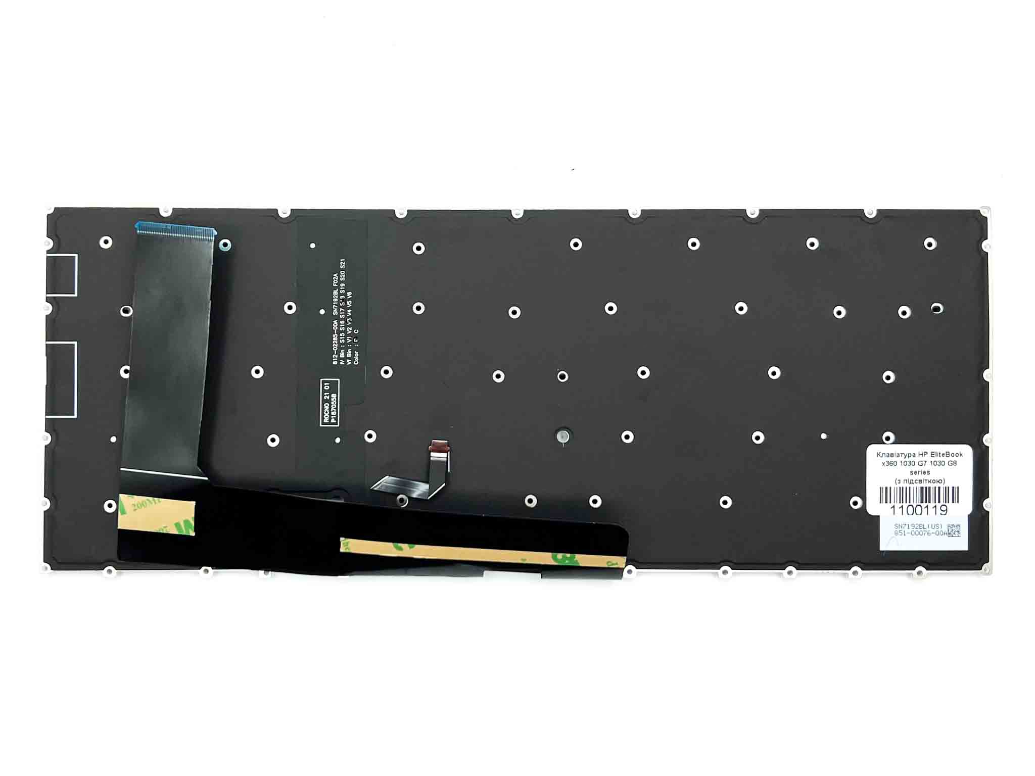 Клавіатура для ноутбука HP EliteBook x360 1030 G7 1030 G8 series (з підсвіткою) black