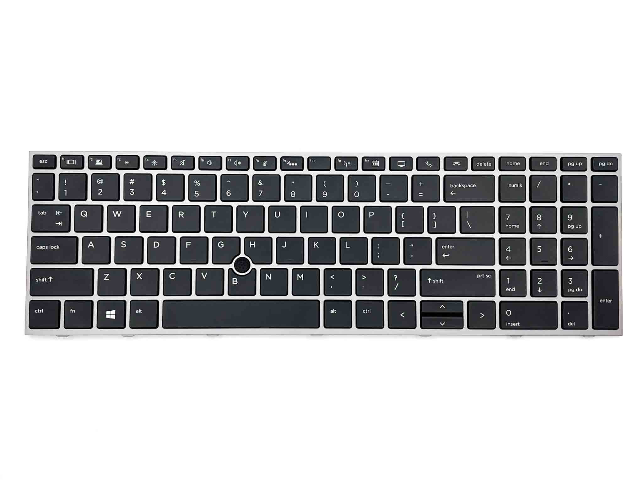 Клавіатура для ноутбука HP ZBook 15 G5, 15 G6, 17 G5, 17 G6 series (з підсвіткою) silver