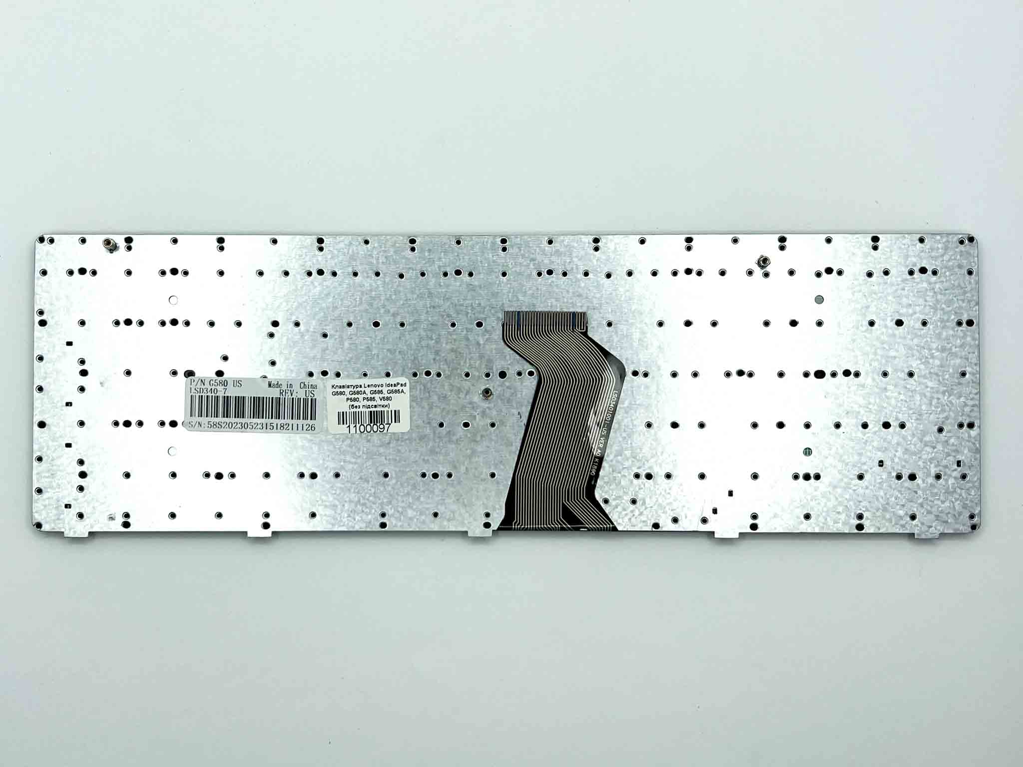 Клавіатура для ноутбука Lenovo IdeaPad G580, G580A, G585, G585A, P580, P585, V580 (без підсвітки)