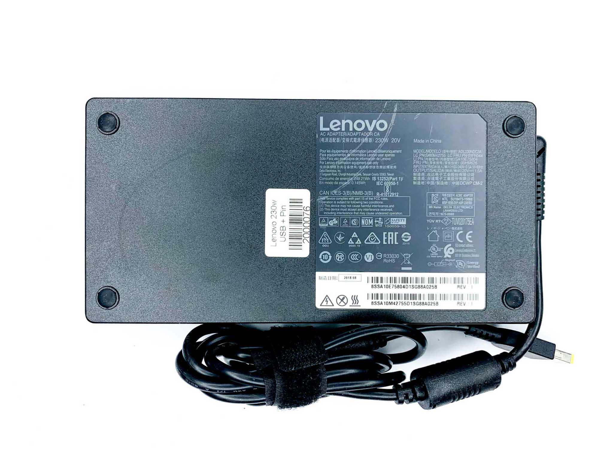 Блок живлення для ноутбука Lenovo 230W 20V USB+pin