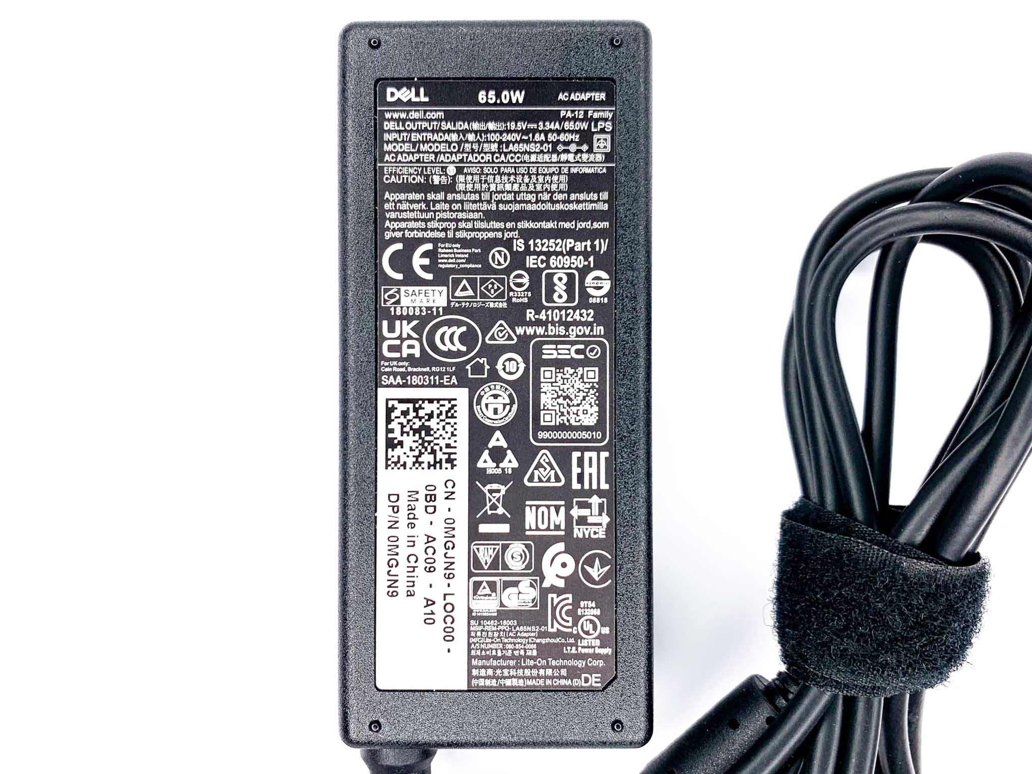 Блок живлення для ноутбука Dell 65W 19.5V 4.5 x 3.0 мм Thin
