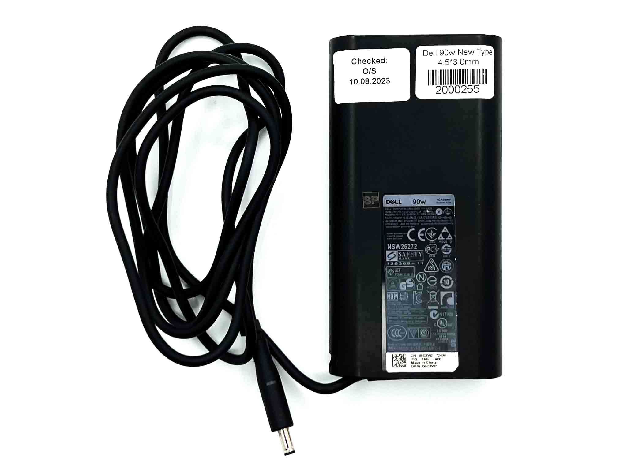 Блок живлення для ноутбука Dell 90W 19.5V 4.5 x 3.0 мм slim new type нового зразка