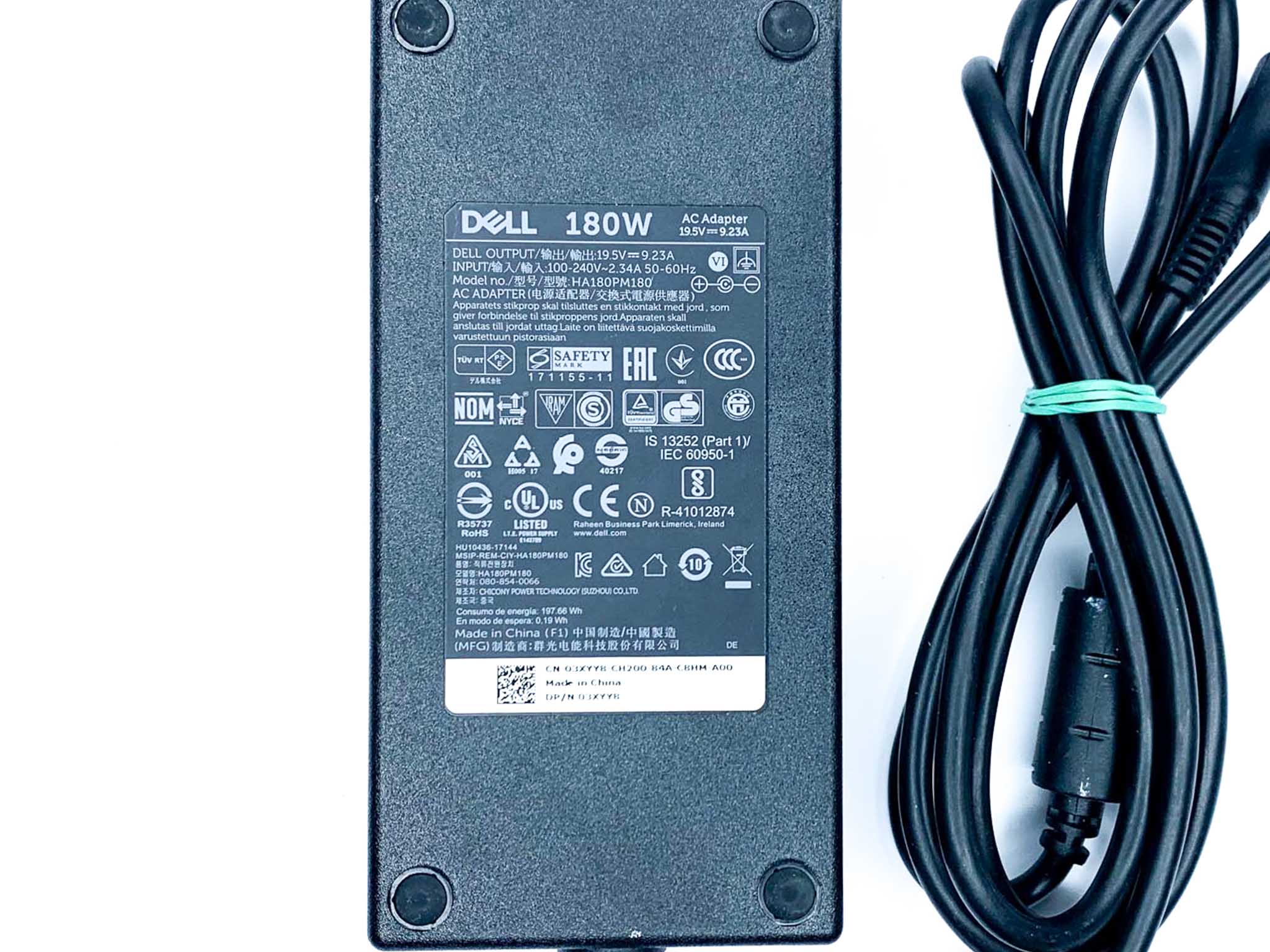 Блок живлення для ноутбука Dell 180W 19.5В 9.23 7.4 x 5.0 мм