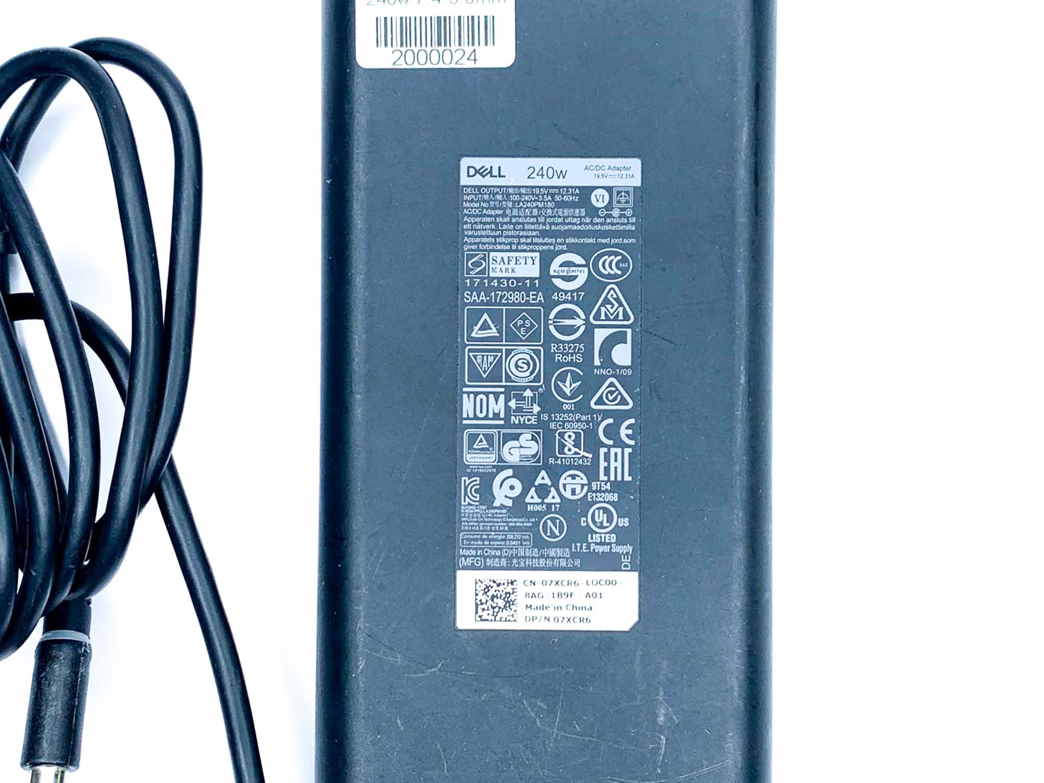 Блок живлення для ноутбука Dell 240W 19.5V 7.4 x 5.0 мм нового зразка