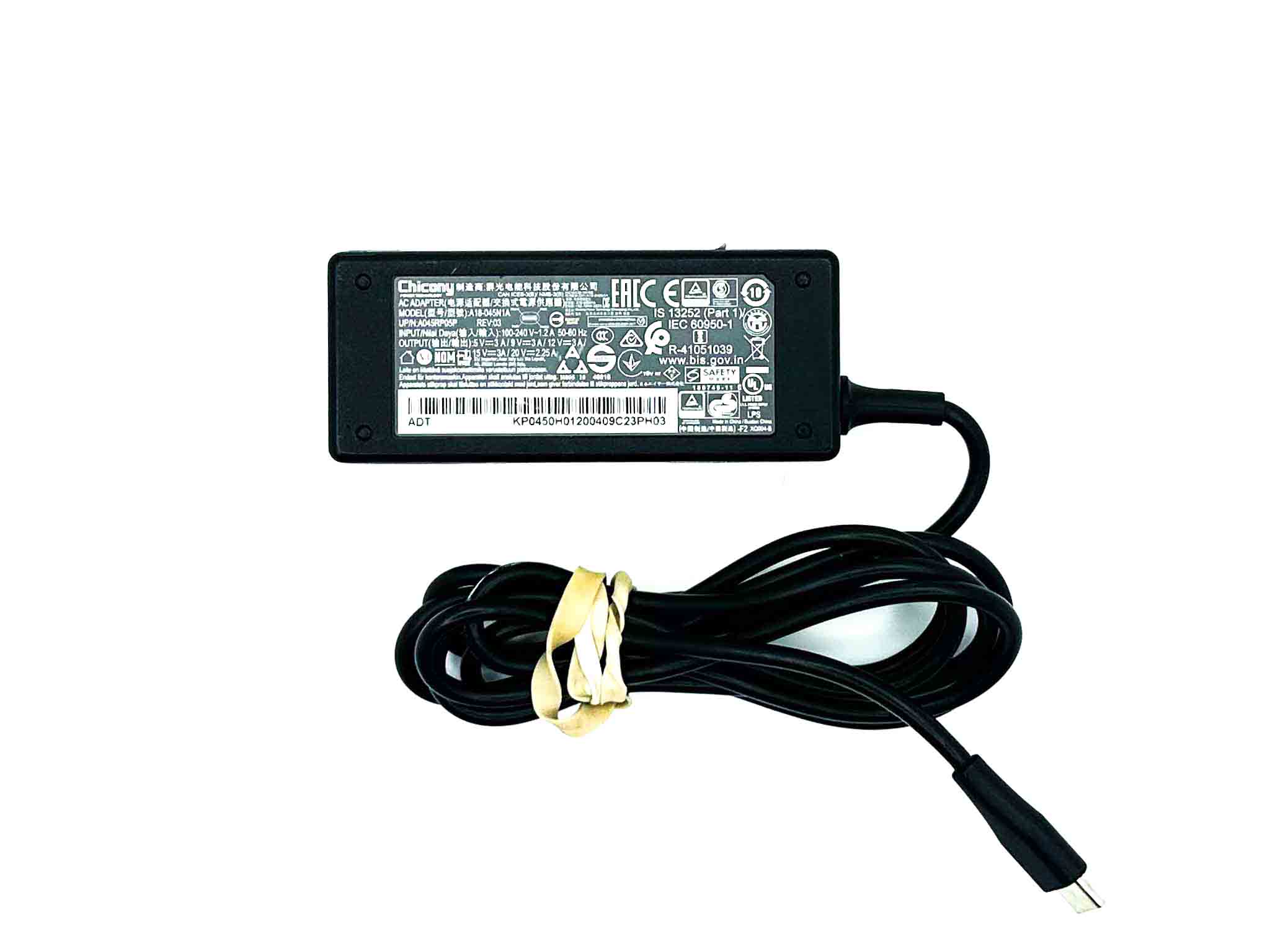 Блок живлення для ноутбука Fujitsu 45W 5V, 9V, 12V, 15V, 20V Type-C