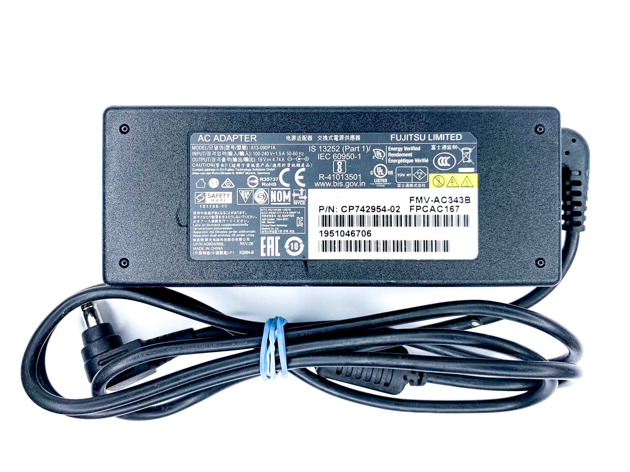 Блок живлення для ноутбука Fujitsu 90W 19V 4.74A 5.5 х 2.5 мм 2pin