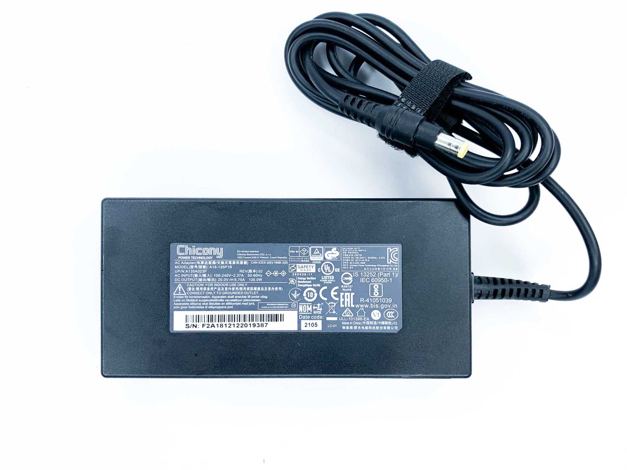 Блок живлення для ноутбука Fujitsu 135W 20V 6.75A 5.5 х 2.5 мм