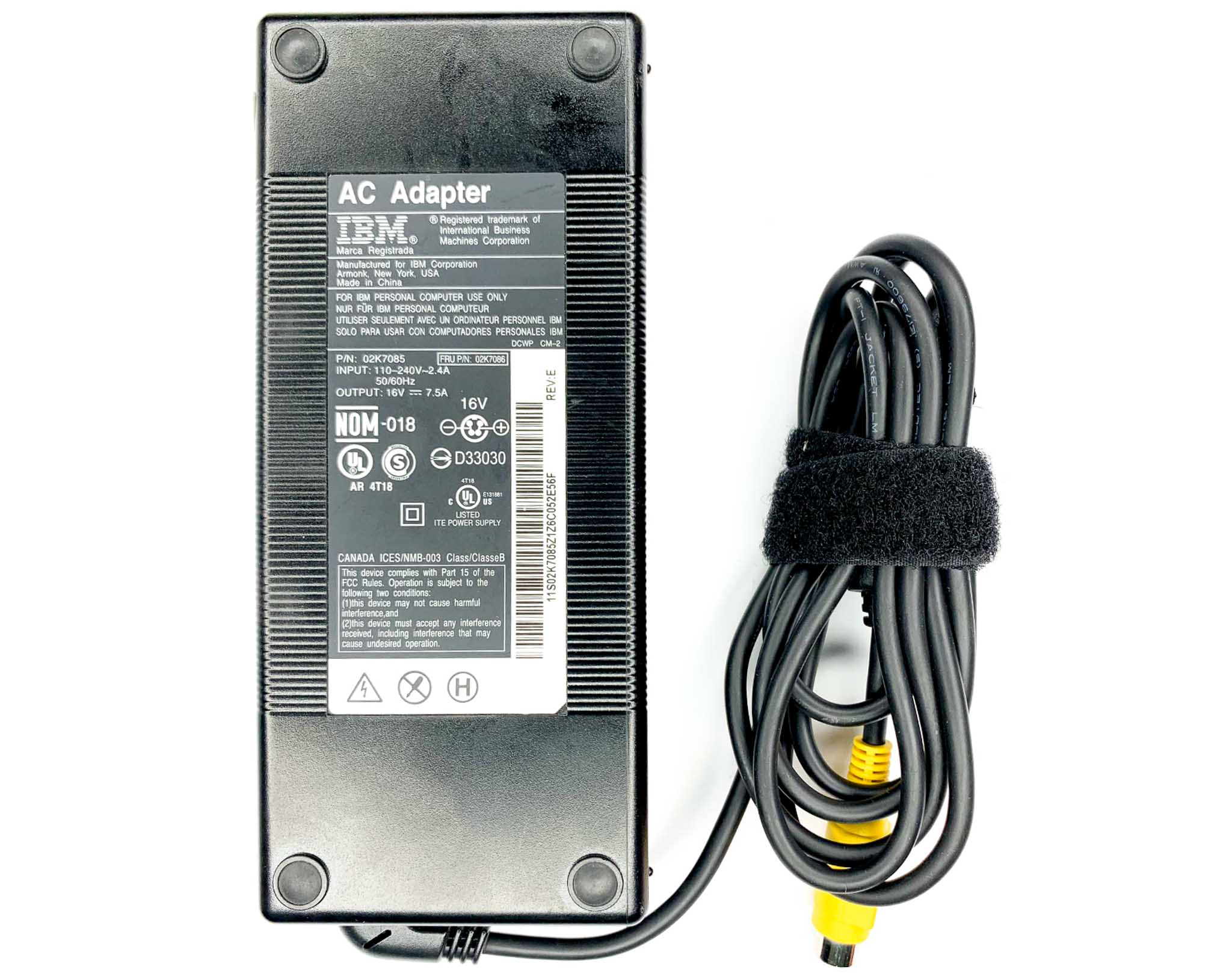 Блок живлення для ноутбука IBM 120W  16V 4 pin 10 mm female connector