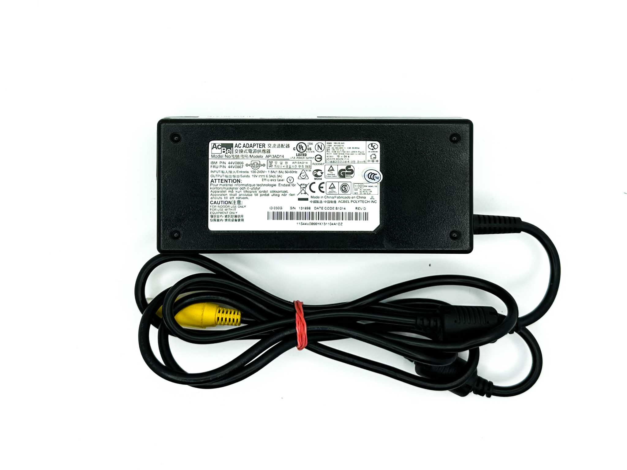 Блок живлення для ноутбука IBM 120W  19V 4 pin 10 mm female connector