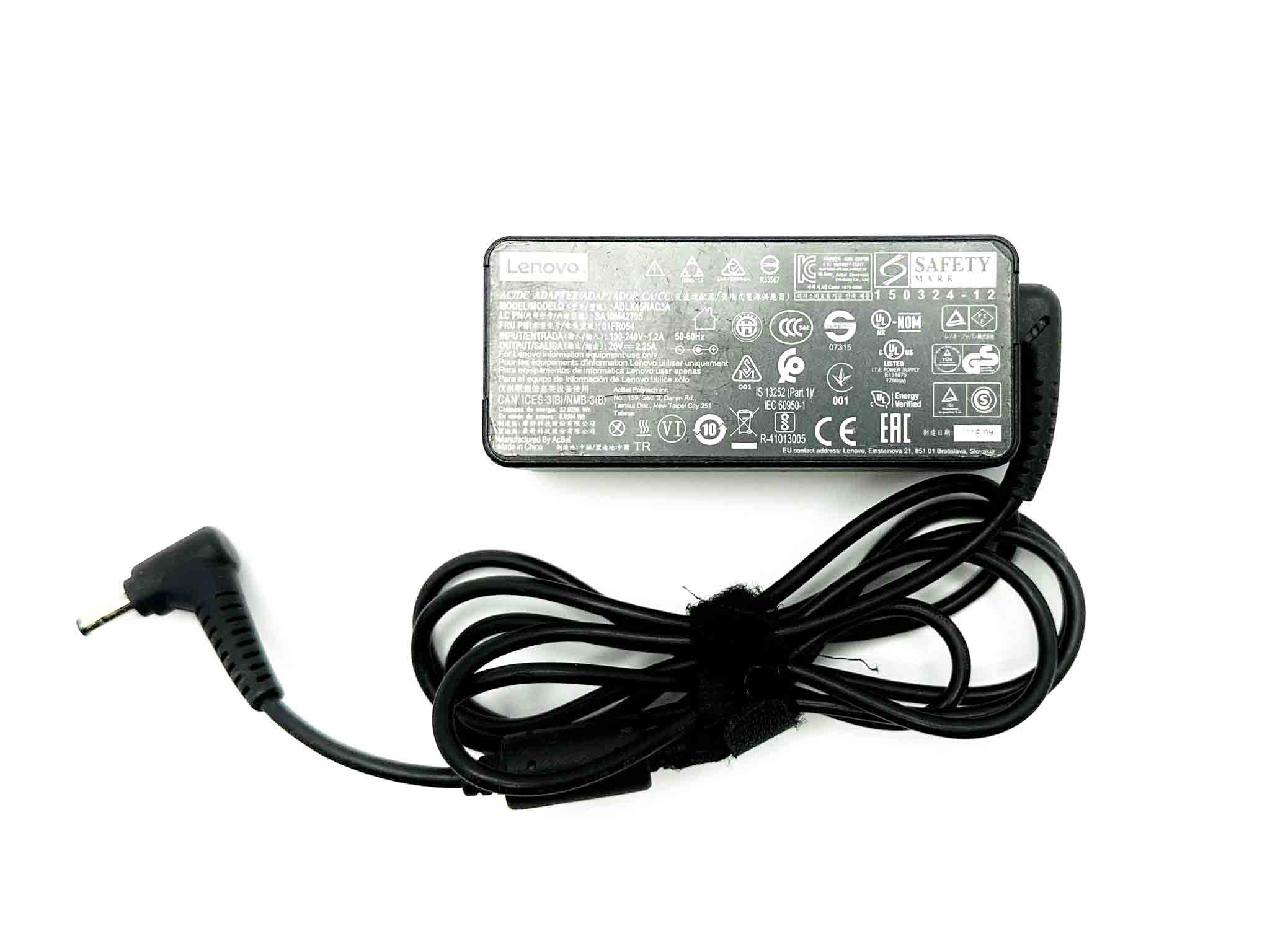 Блок живлення для ноутбука Lenovo 45W 20V 4.0 х 1.7 мм