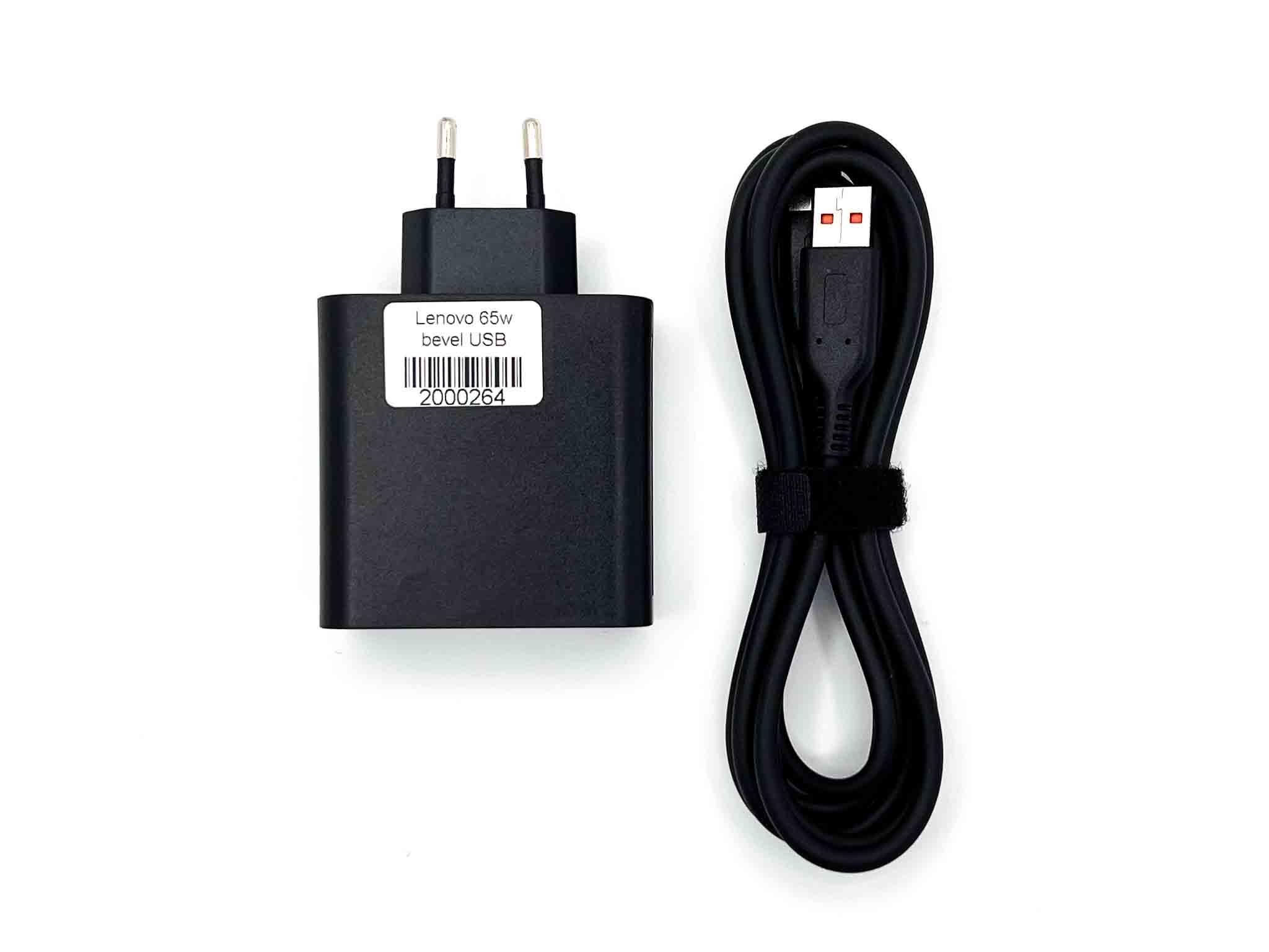 Блок живлення для ноутбука Lenovo 65W bevel USB (High copy)